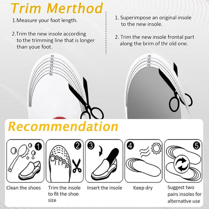 Anti Swelling High Arch Support Insoles
