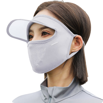 Ice Silk Women Sun Protection Anti-Ultraviolet Breathable UV Protection Full Face Mask
