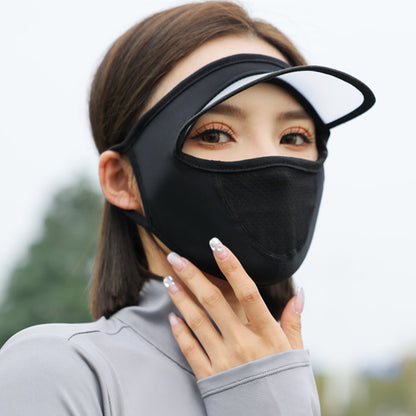 Ice Silk Women Sun Protection Anti-Ultraviolet Breathable UV Protection Full Face Mask