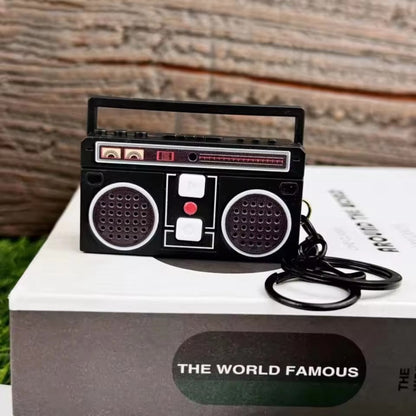 Creative Funny Mini Radio Recorder Music Keychain