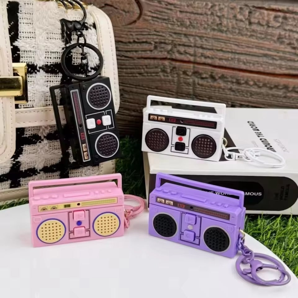 Creative Funny Mini Radio Recorder Music Keychain