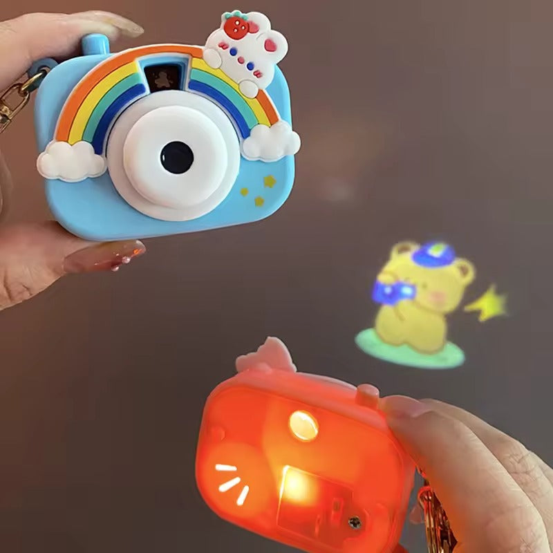 Cute Camera Projector Keychain