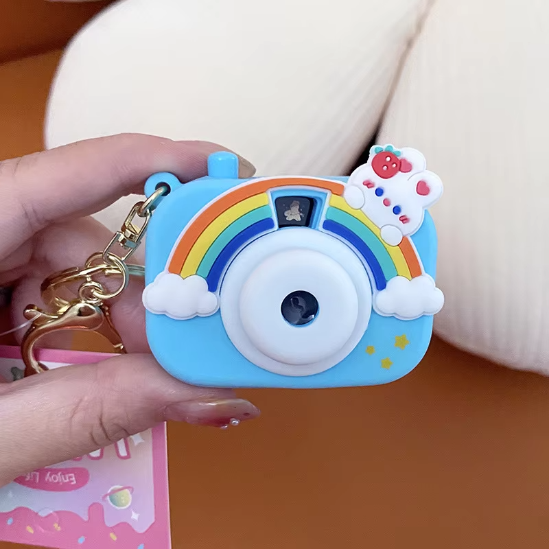 Cute Camera Projector Keychain