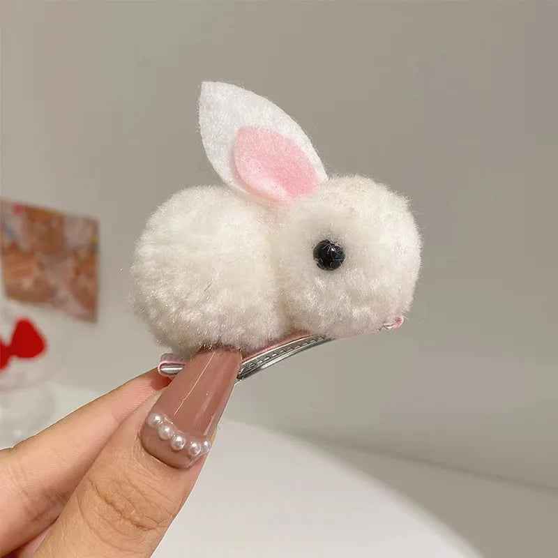 Cute Plush Rabbit Hair Clip