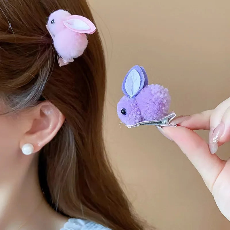 Cute Plush Rabbit Hair Clip